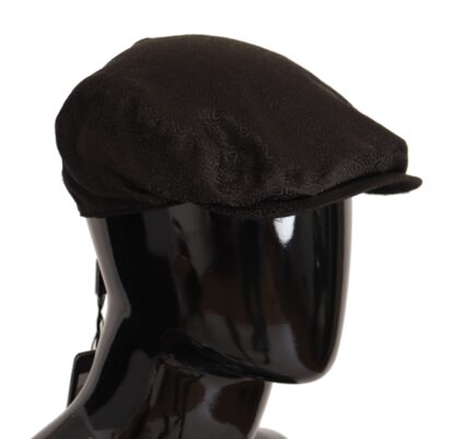 Dolce & Gabbana - Elegant Silk Brown Newsboy Hat