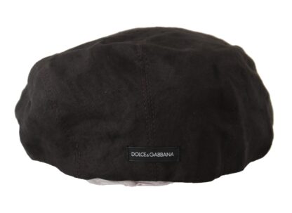 Dolce & Gabbana - Brown Flax Newsboy Cap - Italian Craftsmanship