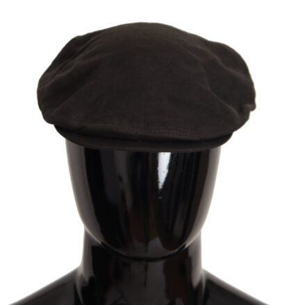 Dolce & Gabbana - Brown Flax Newsboy Cap - Italian Craftsmanship