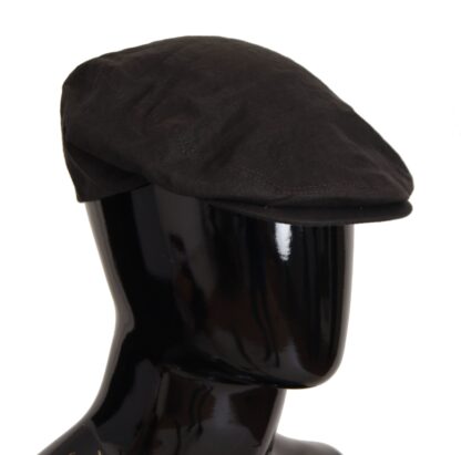 Dolce & Gabbana - Brown Flax Newsboy Cap - Italian Craftsmanship