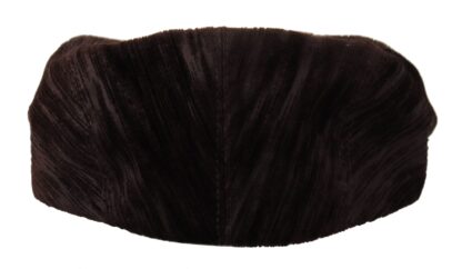 Dolce & Gabbana - Elegant Cotton Newsboy Hat in Brown