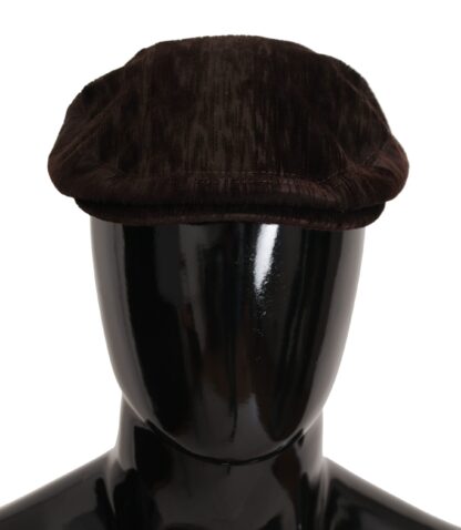 Dolce & Gabbana - Elegant Cotton Newsboy Hat in Brown