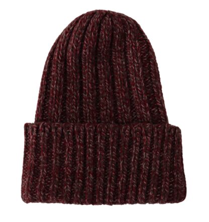 Dolce & Gabbana - Bordeaux Cashmere Blend Beanie Hat