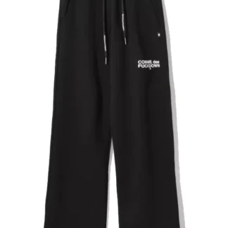 Comme Des Fuckdown - Chic Logo-Print Cotton Sweatpants