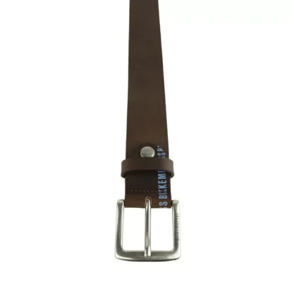 Bikkembergs - Dapper Dark Brown Calfskin Leather Belt