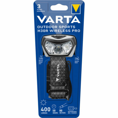 Φακός Varta 18650 101 401 Φως LED Λευκό Μαύρο