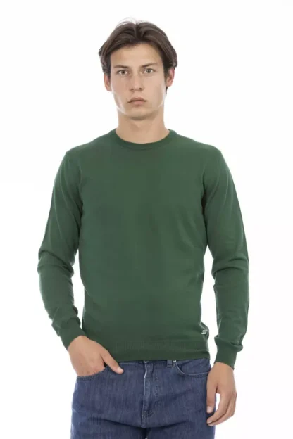 Baldinini Trend - Green Cotton Men Sweater