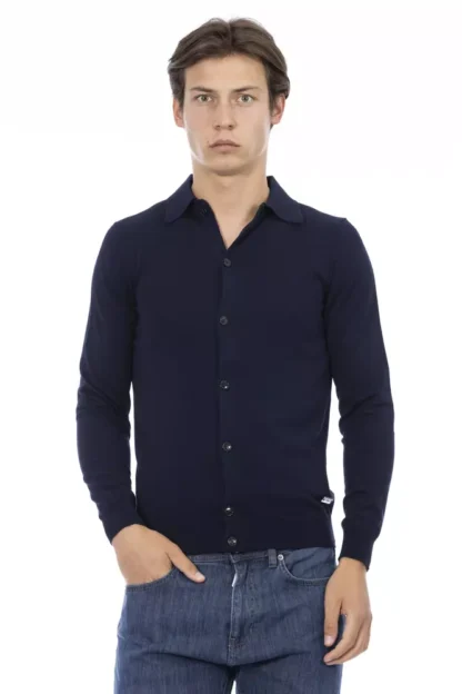 Baldinini Trend - Blue Cotton Men Shirt