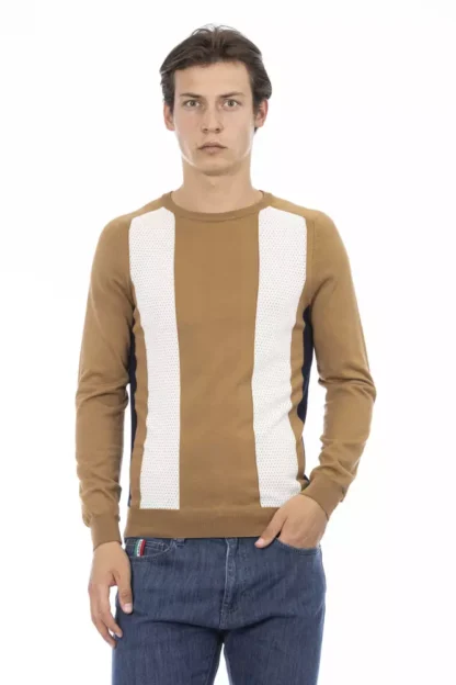 Baldinini Trend - Brown Cotton Men Sweater