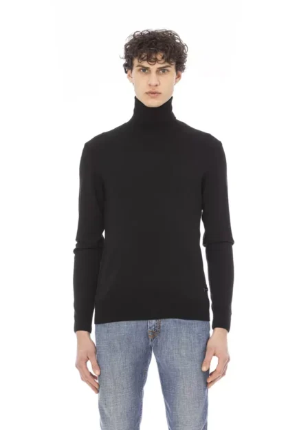 Baldinini Trend - Black Fabric Men Sweater