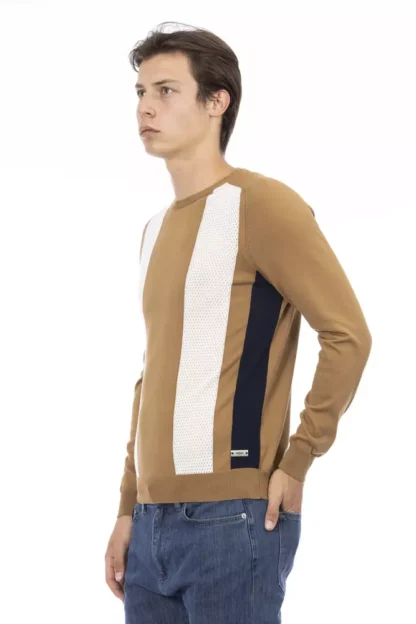 Baldinini Trend - Brown Cotton Men Sweater