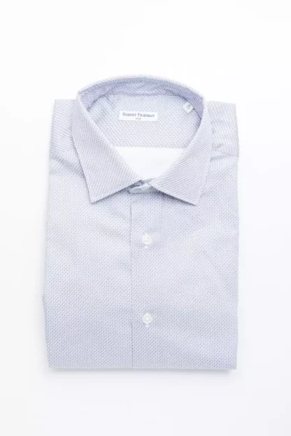 Robert Friedman - Light Blue Cotton Men Shirt