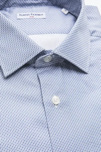 Robert Friedman - Light Blue Cotton Men Shirt