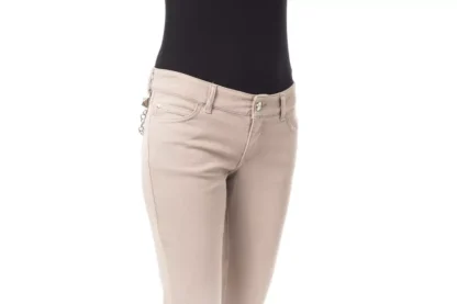 BYBLOS - Beige Cotton Women Pant