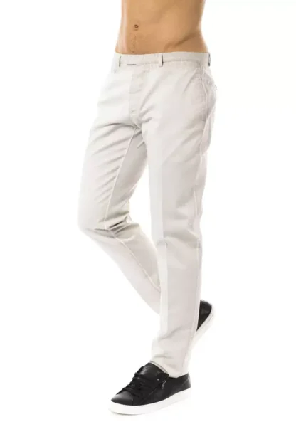 Uominitaliani - Gray Cotton Men Pant