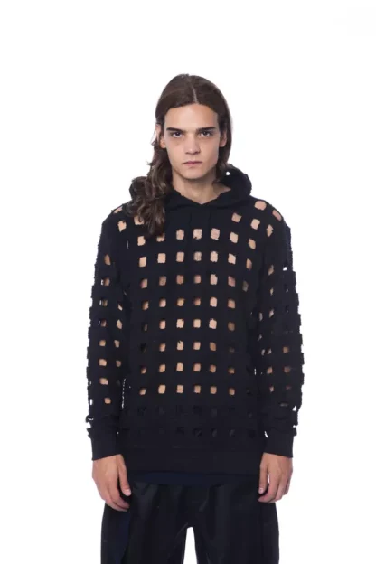 Nicolo Tonetto - Black Cotton Mens Sweater