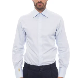 Billionaire Italian Couture - White Cotton Men Shirt