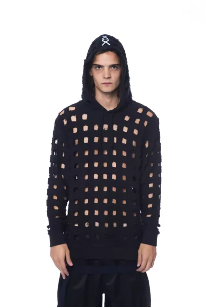 Nicolo Tonetto - Black Cotton Mens Sweater