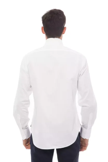 Billionaire Italian Couture - White Cotton Men Shirt