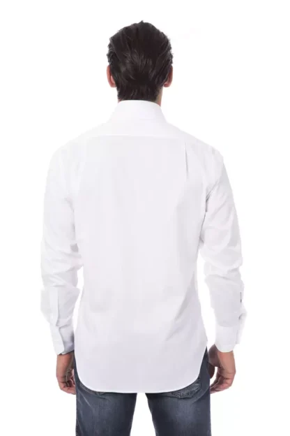 Billionaire Italian Couture - White Cotton Men Shirt