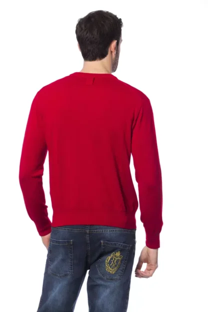 Billionaire Italian Couture - Red Merino Mens Sweater