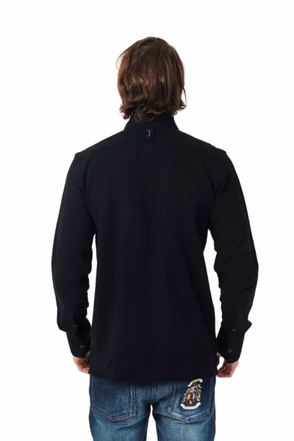 Billionaire Italian Couture - Black Cotton Men Shirt