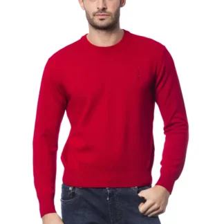 Billionaire Italian Couture - Brown Merino Men Sweater