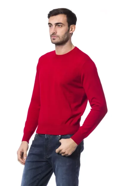 Billionaire Italian Couture - Red Merino Wool Men Sweater