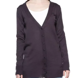 Ungaro Fever - Chic Black Short Cardigan with Logo Detail