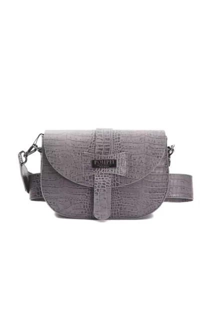 Pompei Donatella - Gray Leather Women Crossbody Bag