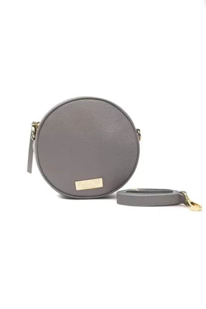 Pompei Donatella - Gray Leather Women Crossbody Bag