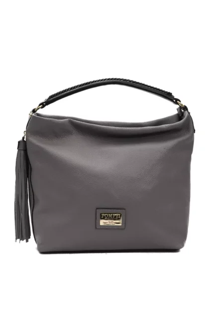 Pompei Donatella - Gray Leather Women Shoulder Bag