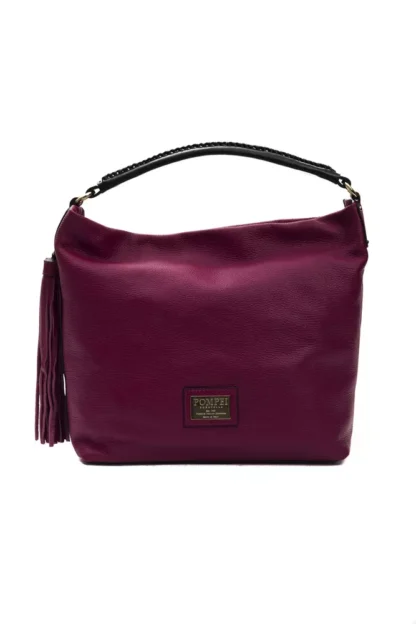 Pompei Donatella - Burgundy Leather Women Shoulder Bag