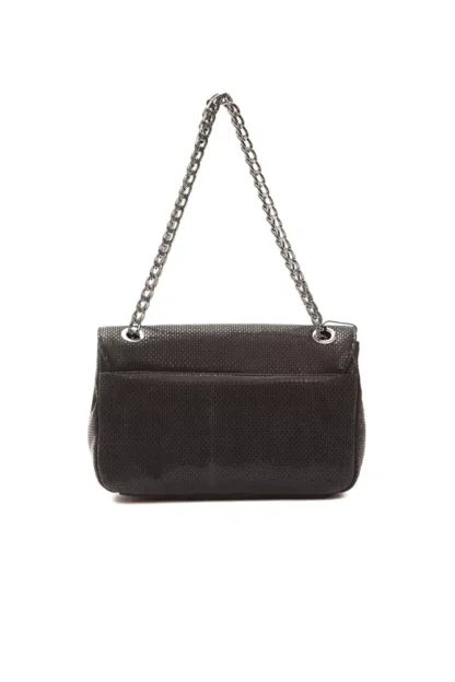 Pompei Donatella - Black Leather Women Crossbody Bag