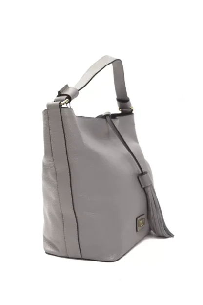 Pompei Donatella - Gray Leather Women Shoulder Bag