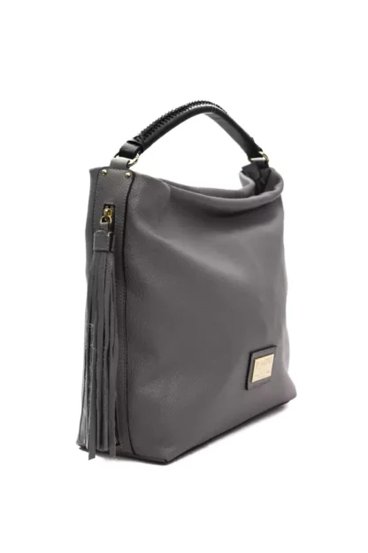 Pompei Donatella - Gray Leather Women Shoulder Bag