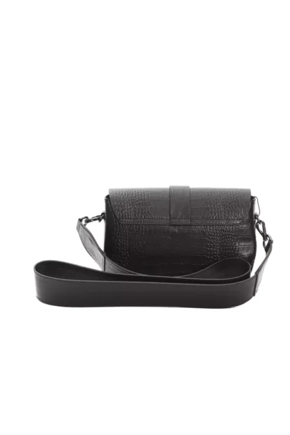 Pompei Donatella - Black Leather Women Crossbody