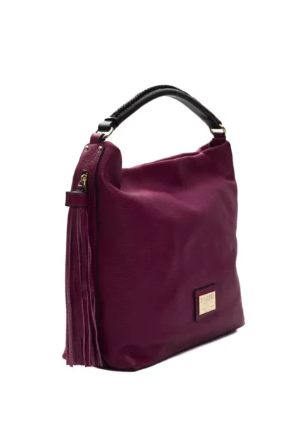 Pompei Donatella - Burgundy Leather Women Shoulder Bag