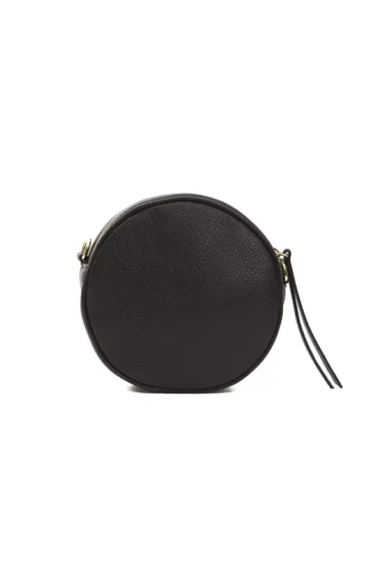 Pompei Donatella - Black Leather Women Crossbody Bag