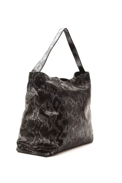 Pompei Donatella - Gray Leather Women Shoulder Bag