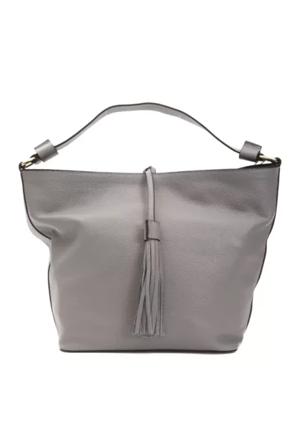 Pompei Donatella - Gray Leather Women Shoulder Bag