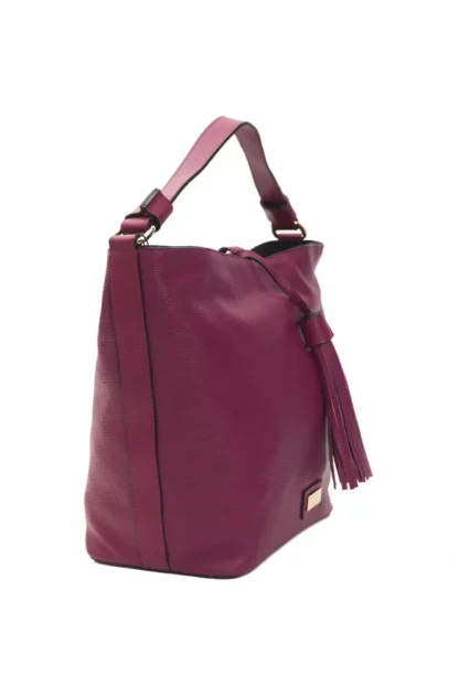 Pompei Donatella - Burgundy Leather Women Shoulder Bag