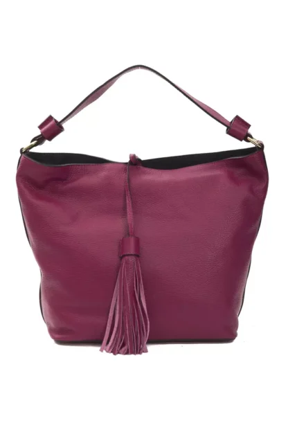 Pompei Donatella - Burgundy Leather Women Shoulder Bag