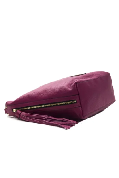 Pompei Donatella - Burgundy Leather Women Shoulder Bag