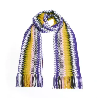 Dolce & Gabbana - Elegant Multicolor Fringed Silk Scarf