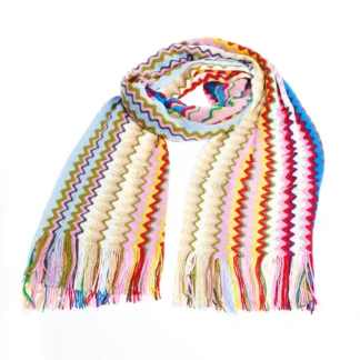 Missoni - Geometric Patterned Fringed Scarf