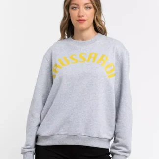 Trussardi - Gray Cotton Women Sweater