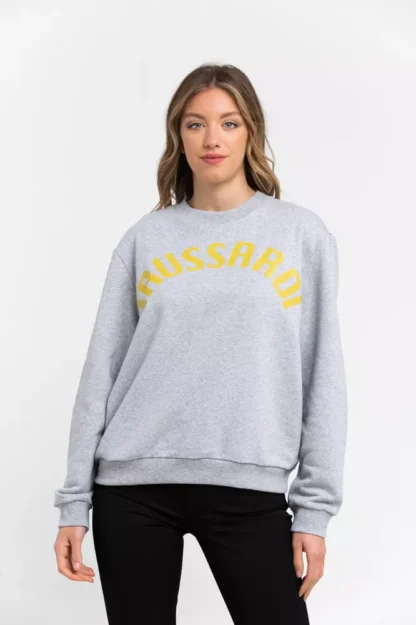 Trussardi - Gray Cotton Women Sweater