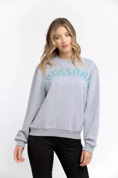 Trussardi - Gray Cotton Women Sweater