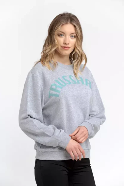 Trussardi - Gray Cotton Women Sweater